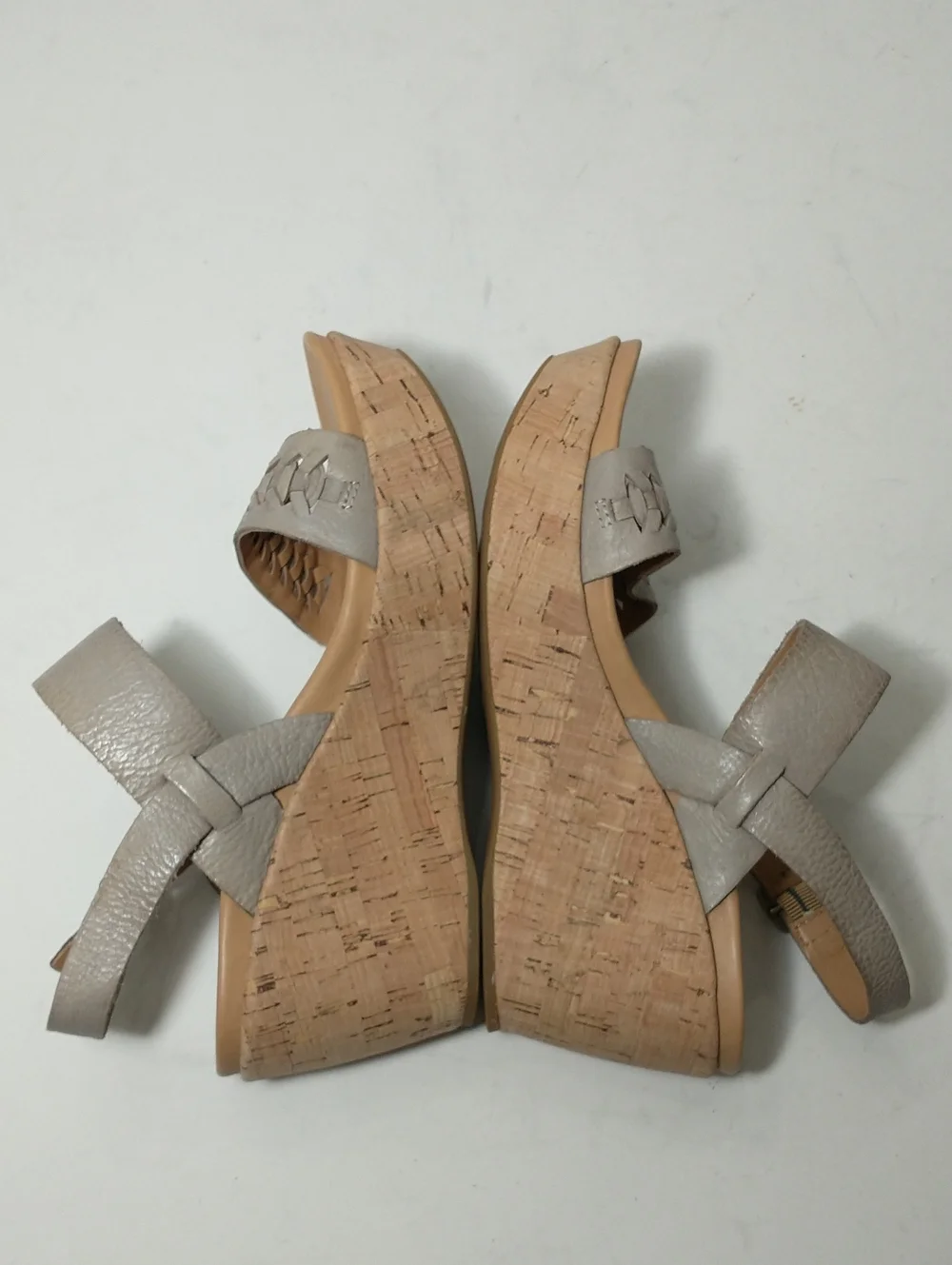 Kork-Ease Cork Espadrille Austin Braid, Stone Color, Size 9, Cottage Core, Boho
